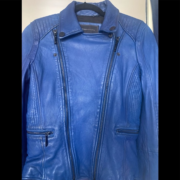 BCBGMAXAZRIA LEATHER JACKET. Size. S - Picture 4 of 6